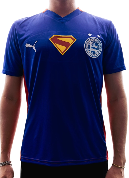 Camisa Superman 2025 Esporte Clube Bahia Puma Azul e Vermelha Masculina