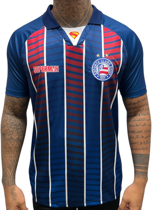 Camisa Superman Casual 2025 Esporte Clube Bahia Tricolor Masculina
