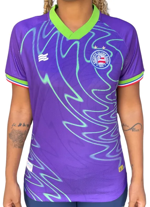 Camisa Goleiro 3 Esporte Clube Bahia 2024 Roxo Feminino